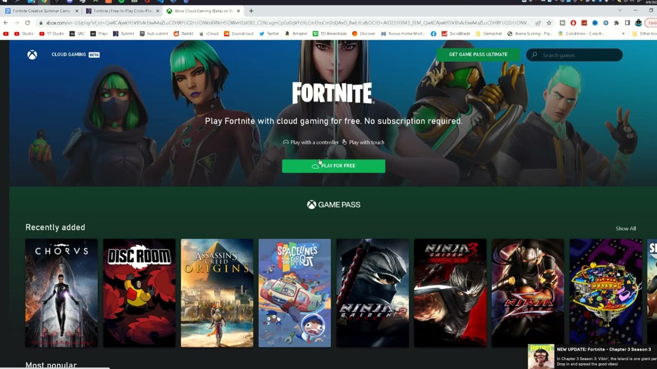 How to play Fortnite on your Chromebook using Xbox Cloud Gaming #Fortnite  #Xbox 